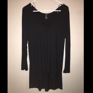 Long High/Low black shirt